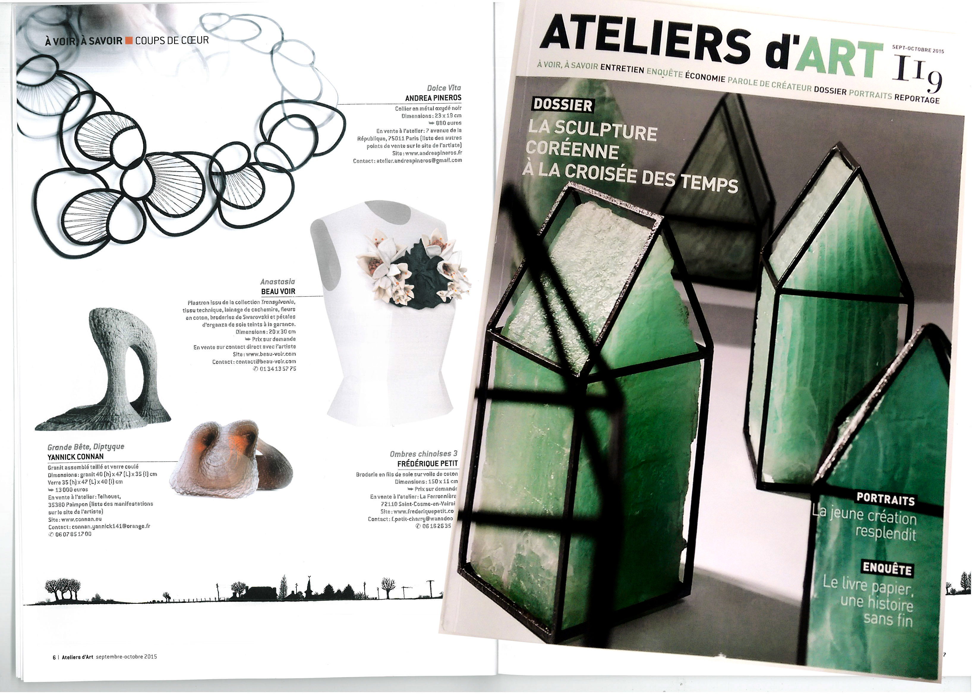 Dans les Coups de coeur Magasin Ateliers d’Art de France