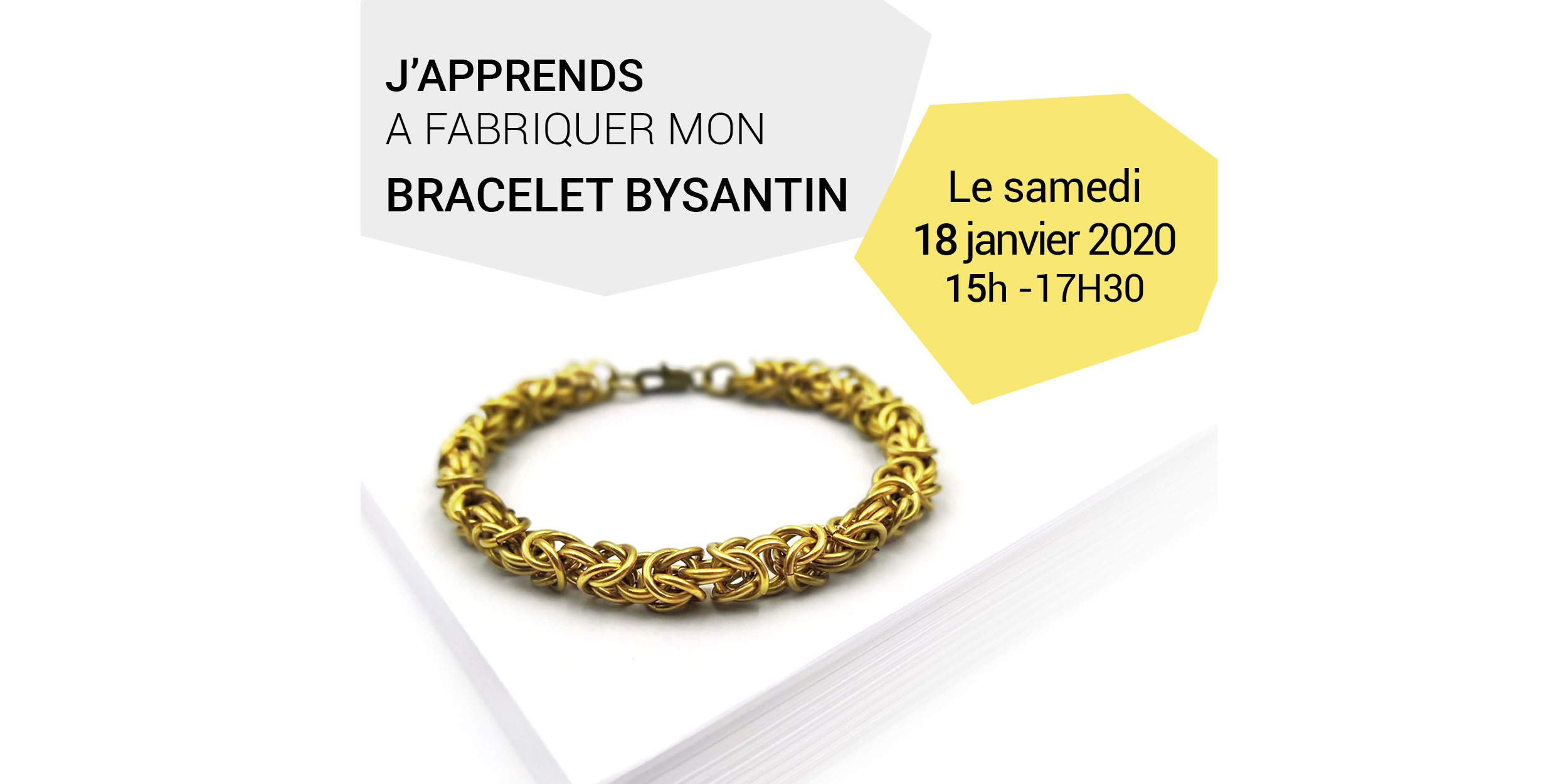 ATELIER FABRICATION BRACELET BYZANTIN